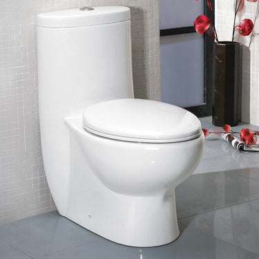 Fresca Delphinus One-Piece Dual Flush Toilet w/ Soft Close Seat Toilets Fresca
